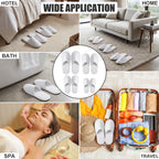 Jagely disposable slippers showing non slip sole texture.