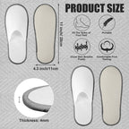 Close up of 4mm non-slip EVA sole on spa slippers