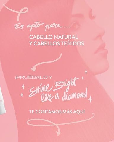 Close up of Hair Plus Hair Gloss packaging details