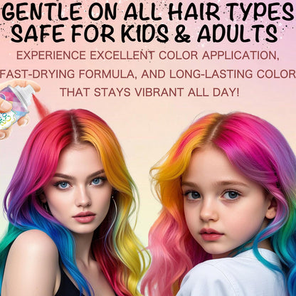 Close up of PoriaCare 120ml hair color spray canister