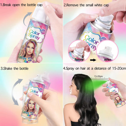 PoriaCare hair spray packaging for cosplay and events