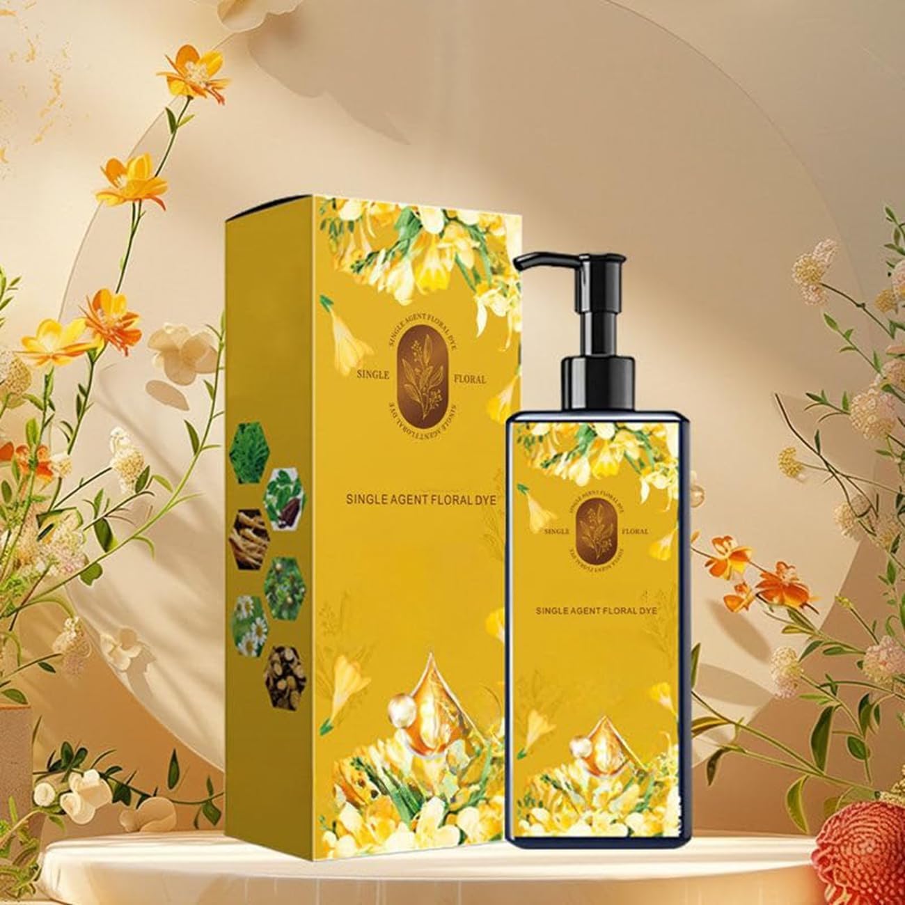 USA imported Yarosh hair color bottle packaging details