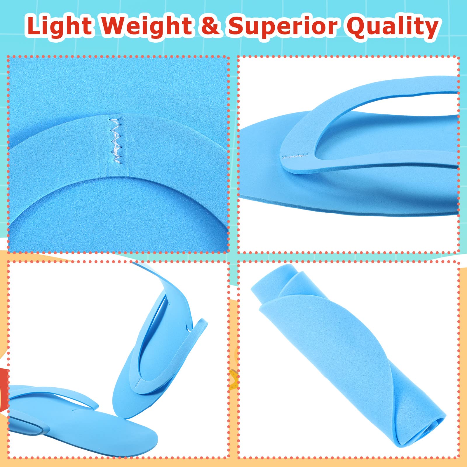 JenPen pedicure slippers showing foldable design and texture