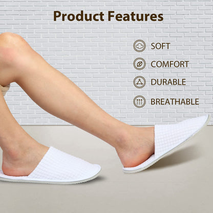 White disposable hotel guest house footwear