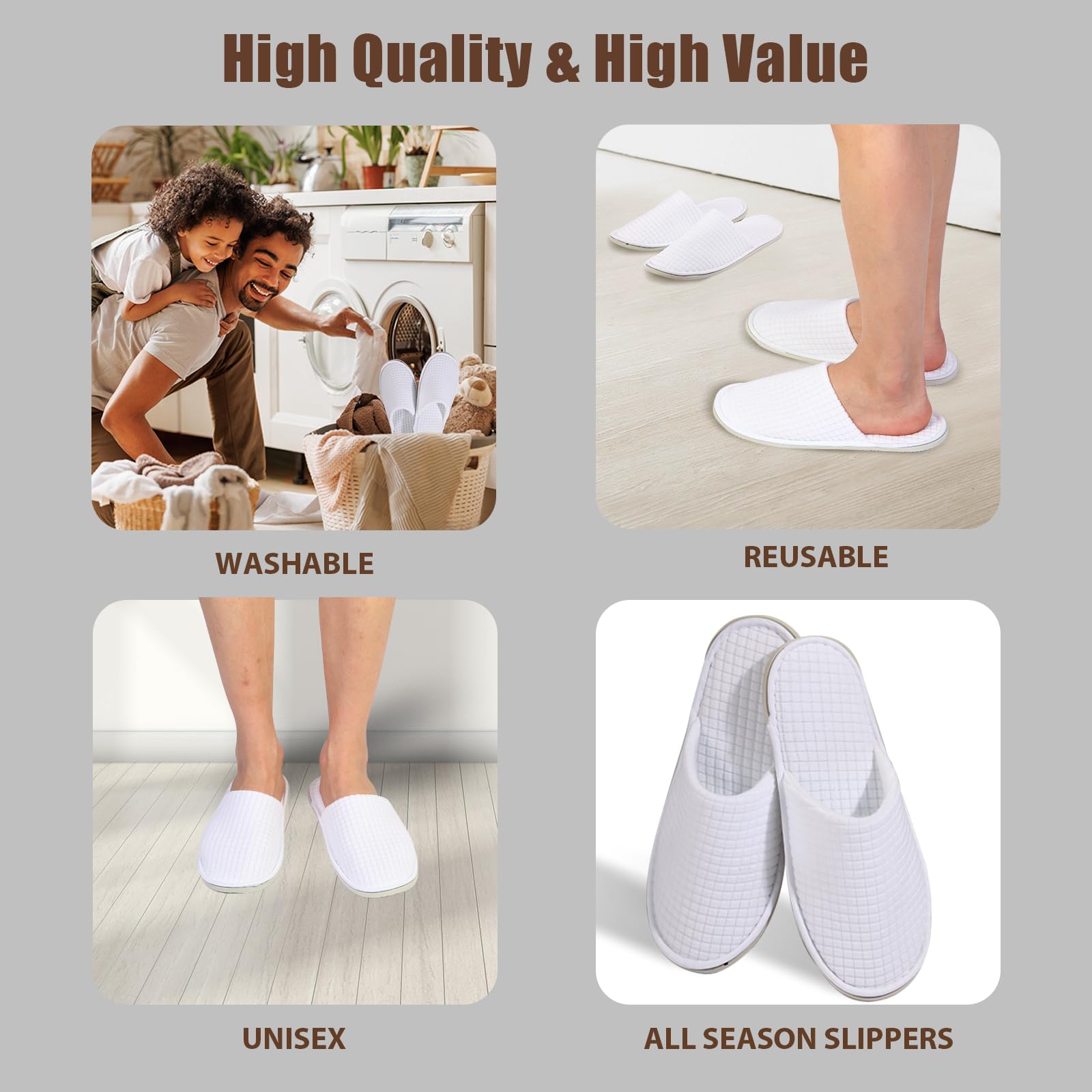 Non slip EVA sole detail of Anmerl disposable slippers