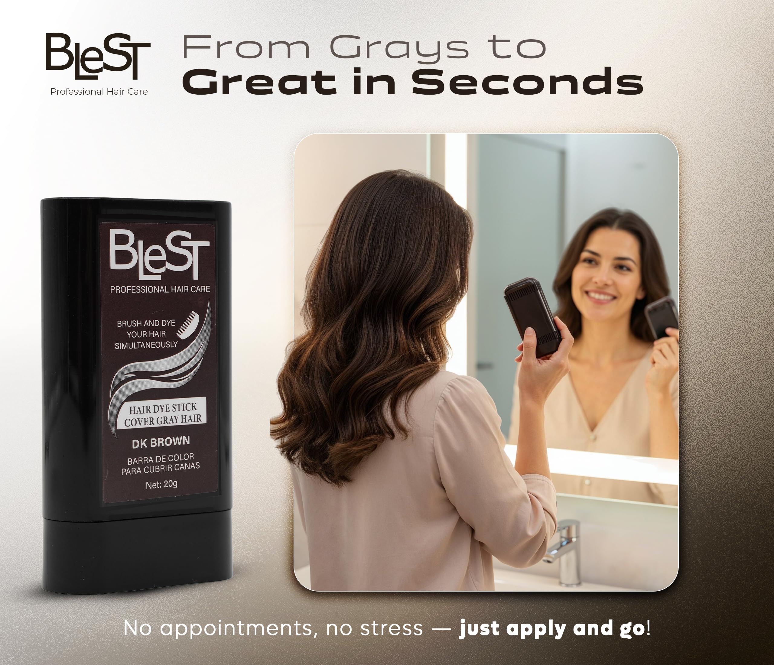 Blest Professional hair dye stick application demonstration