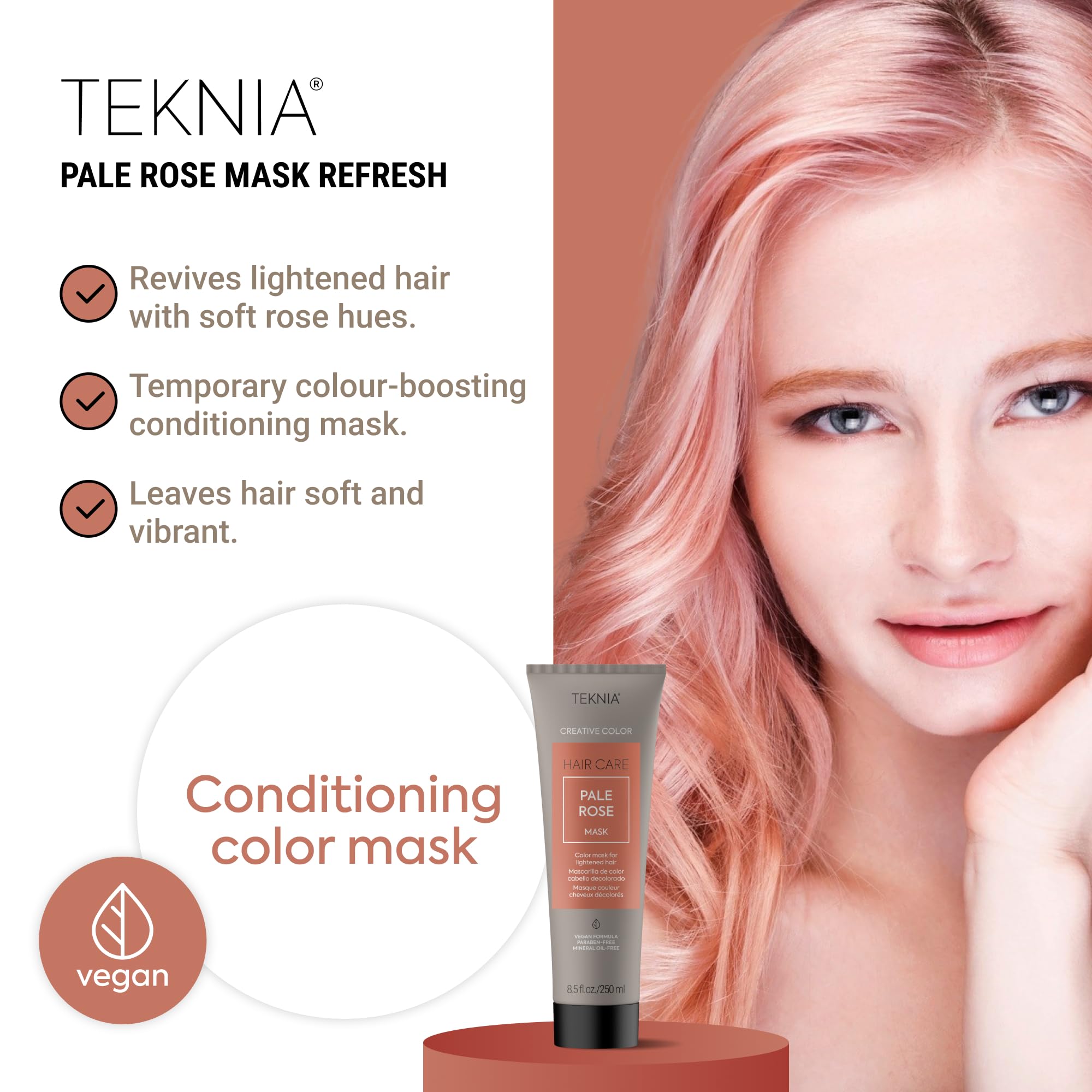 LakmÃ© color depositing hair mask tube packaging