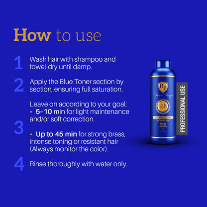 Professional hair care product for neutralizing brassy tones