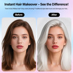 Kid with white hair styled using Waybesty spray