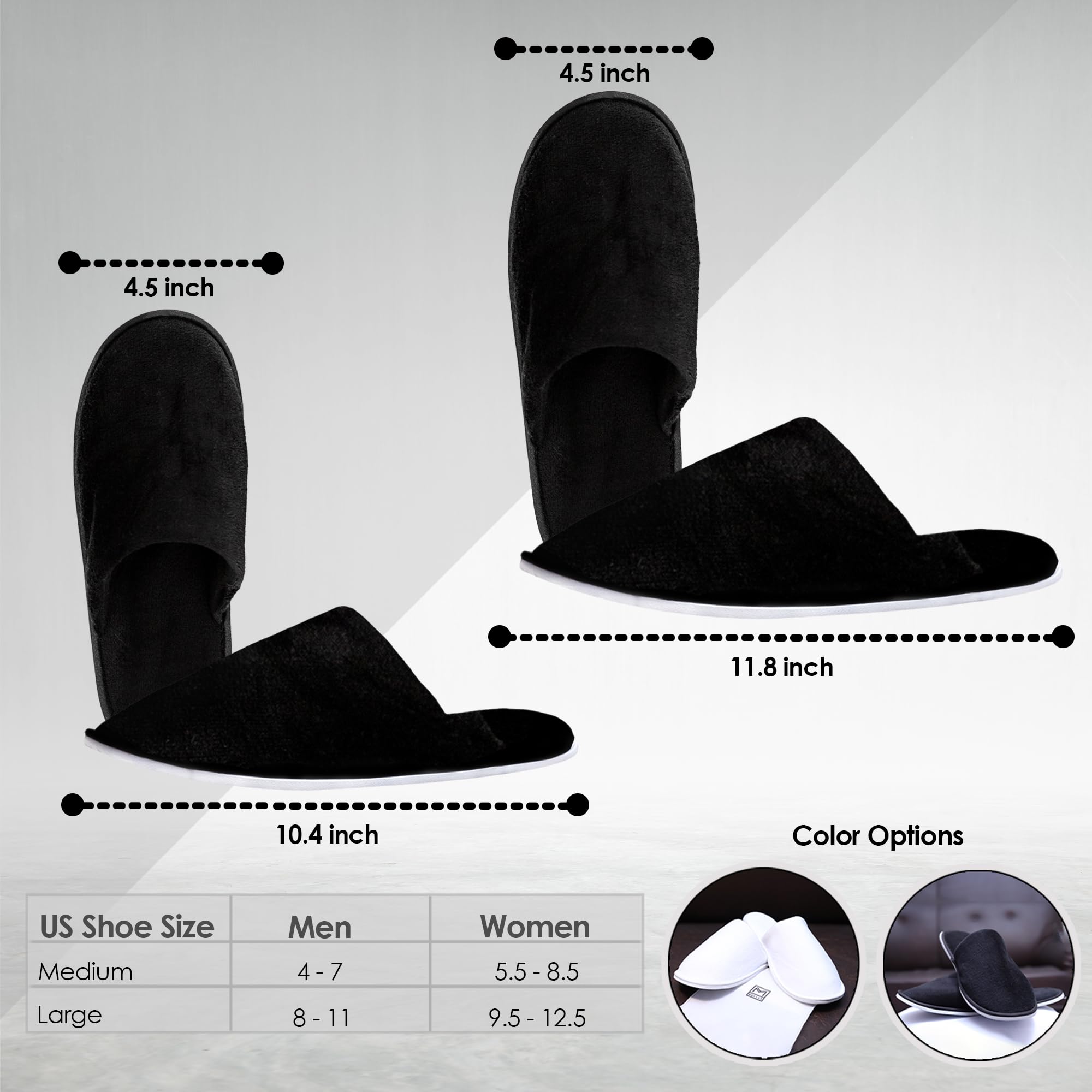 ModLux reusable travel slippers pack for shoeless home hospitality