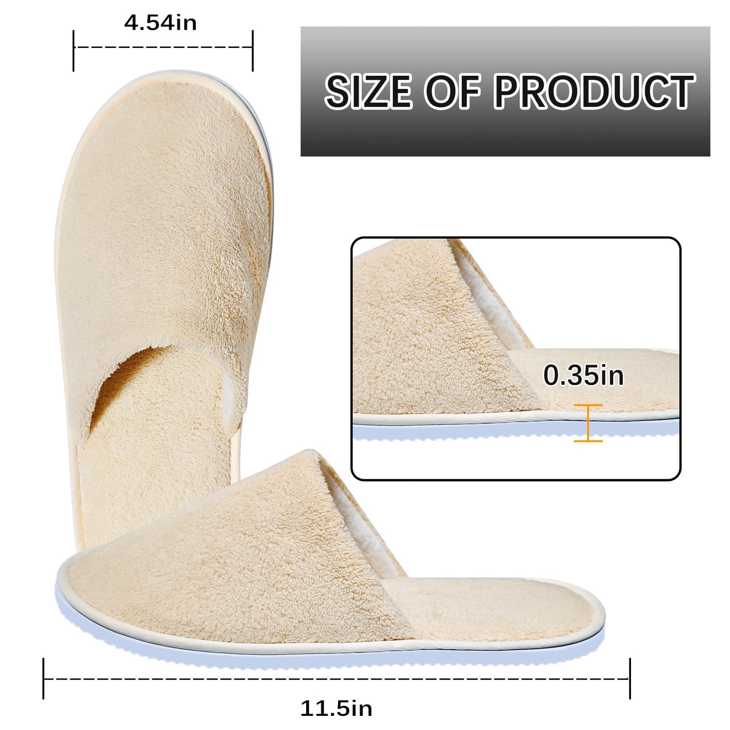 Senjunsafe reusable slippers for hotel and home