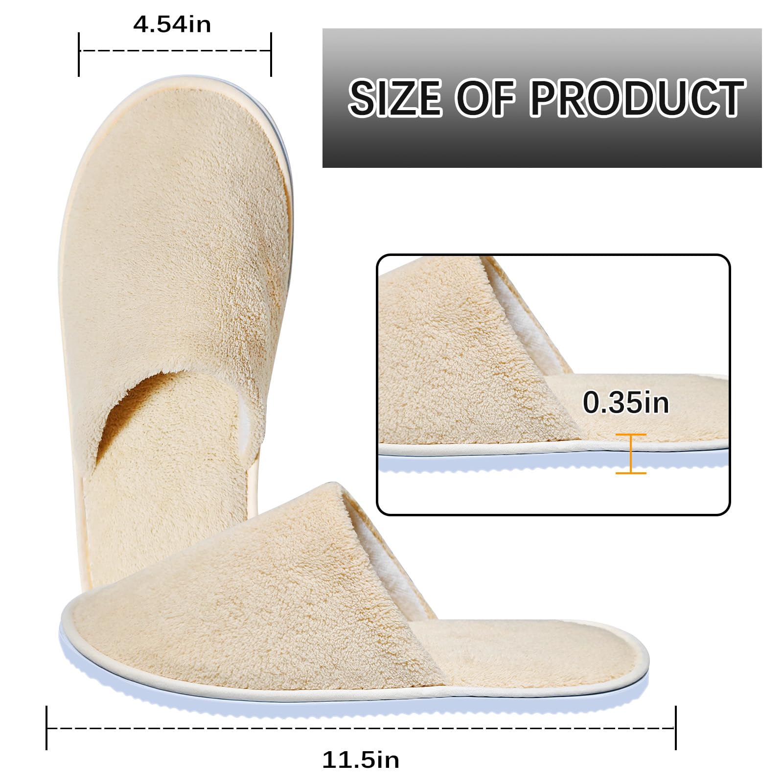 Senjunsafe reusable slippers for hotel and home