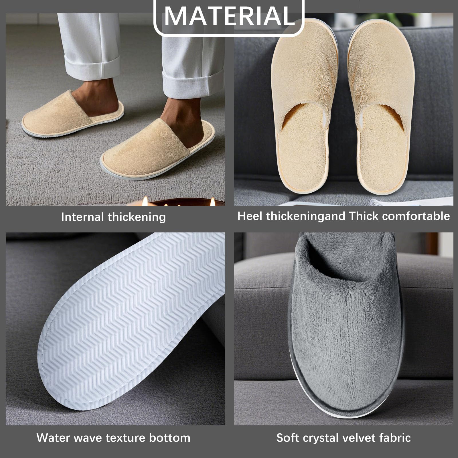 Senjunsafe washable slippers for men and women