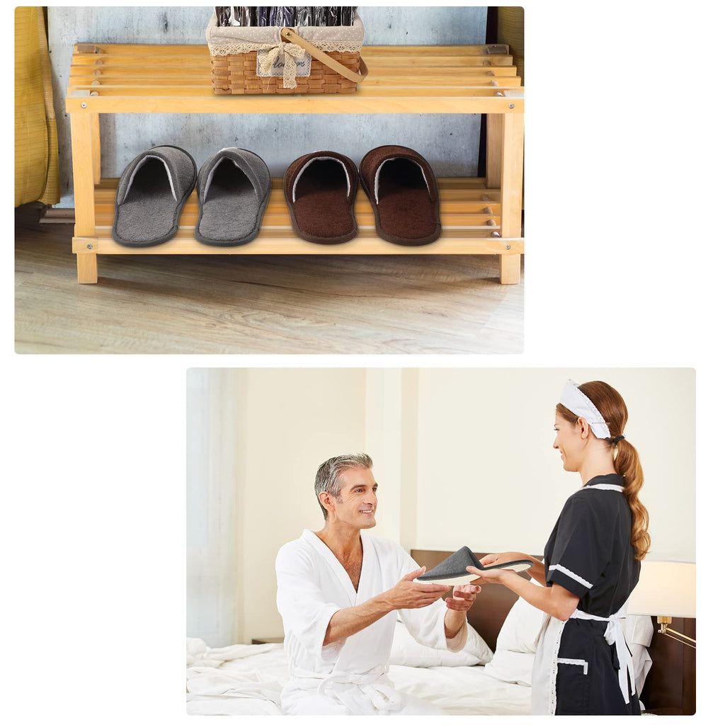 Geyoga guest slippers arranged to display assorted neutral color options