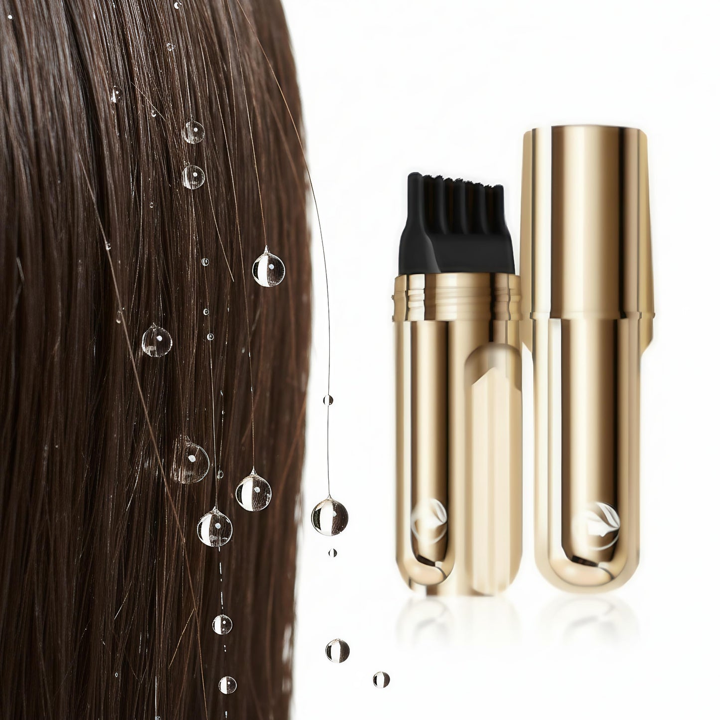Waterproof hair touch up comb for gray hair coverage