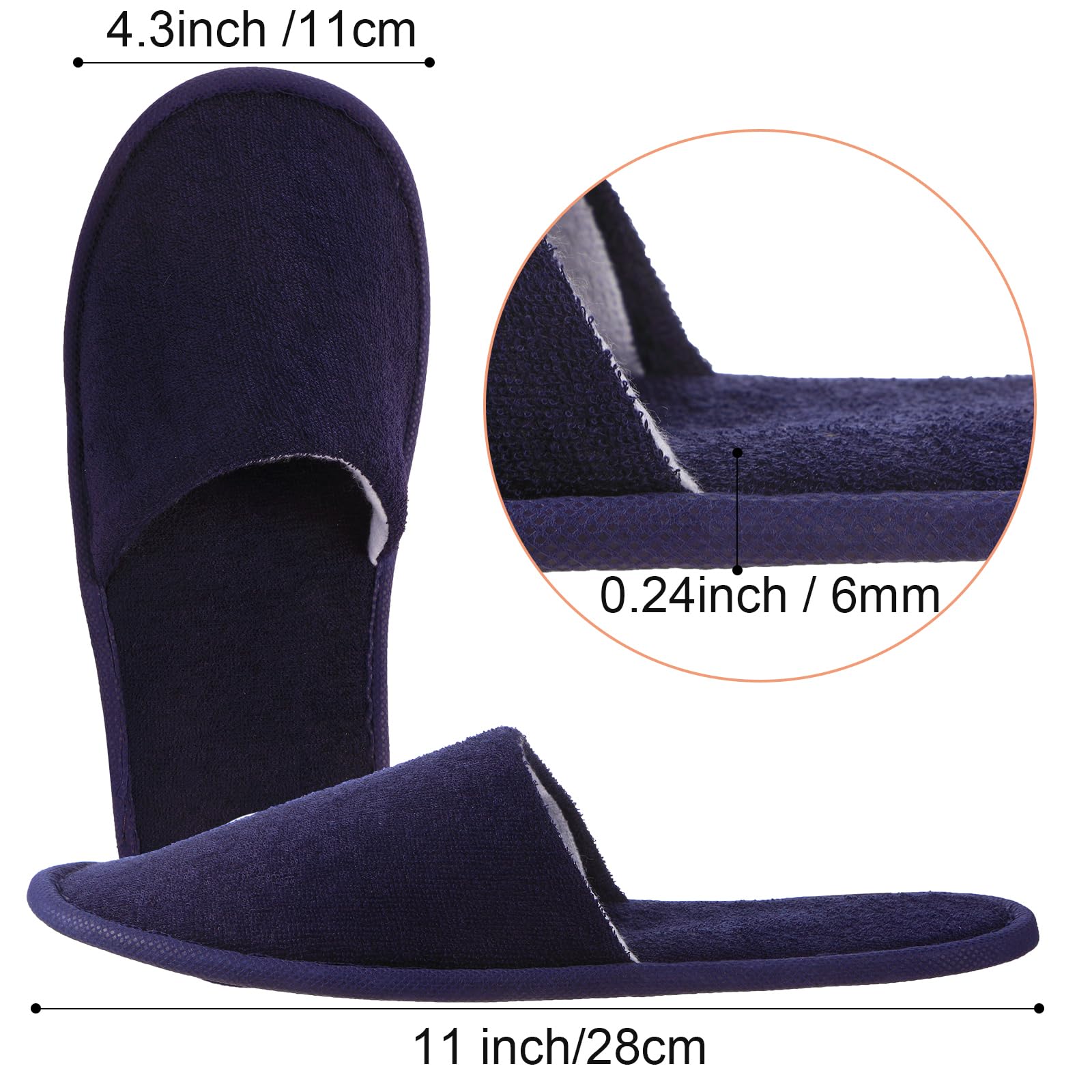 Stack of Geyoga 12 pair disposable spa slippers