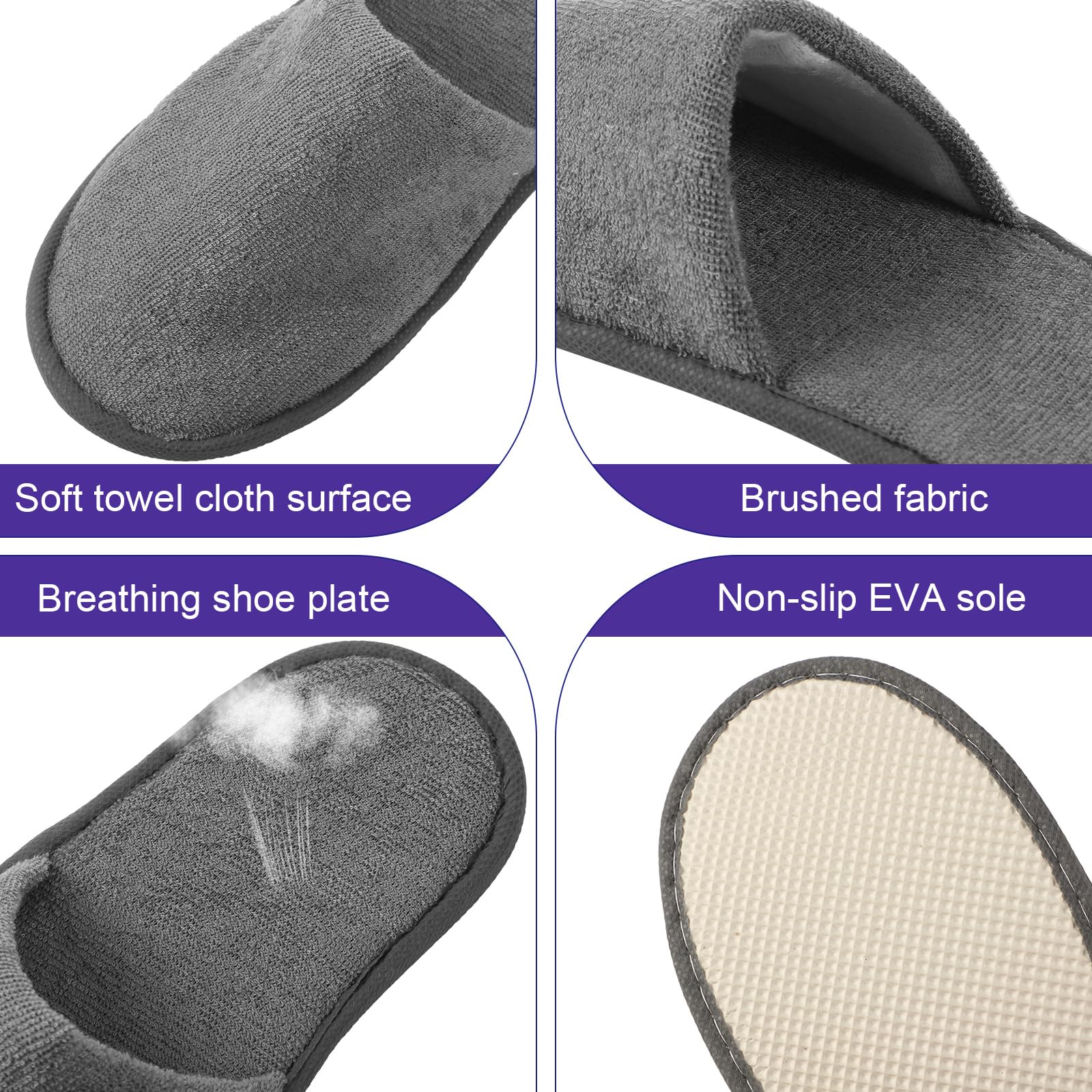 Close up of Geyoga closed toe slipper design