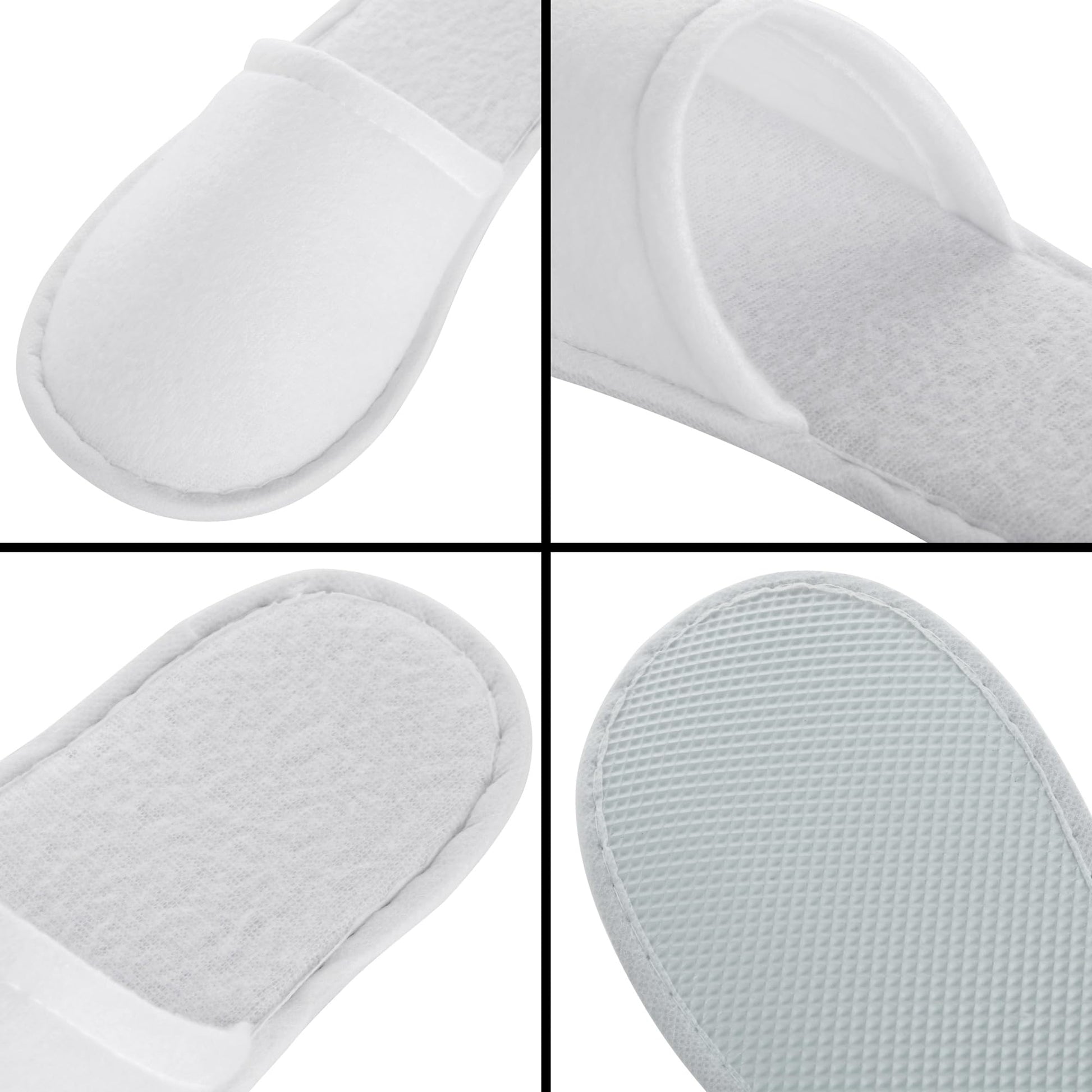 Juvale unisex indoor house footwear showing the plush fleece cloth upper material for soft comfort.