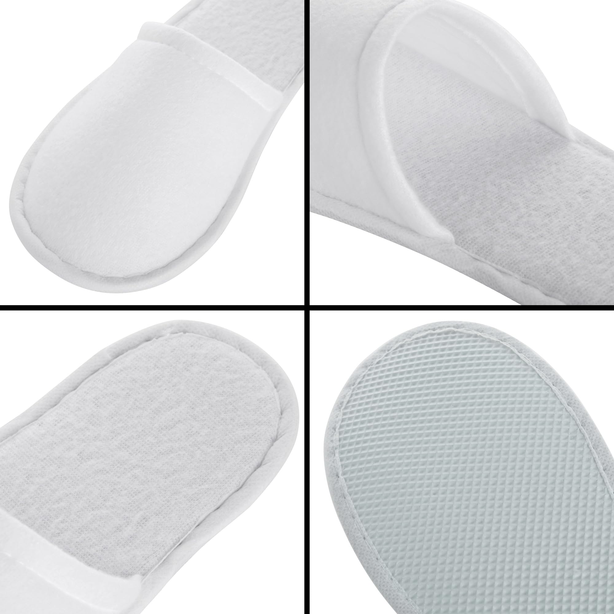 Juvale unisex indoor house footwear showing the plush fleece cloth upper material for soft comfort.