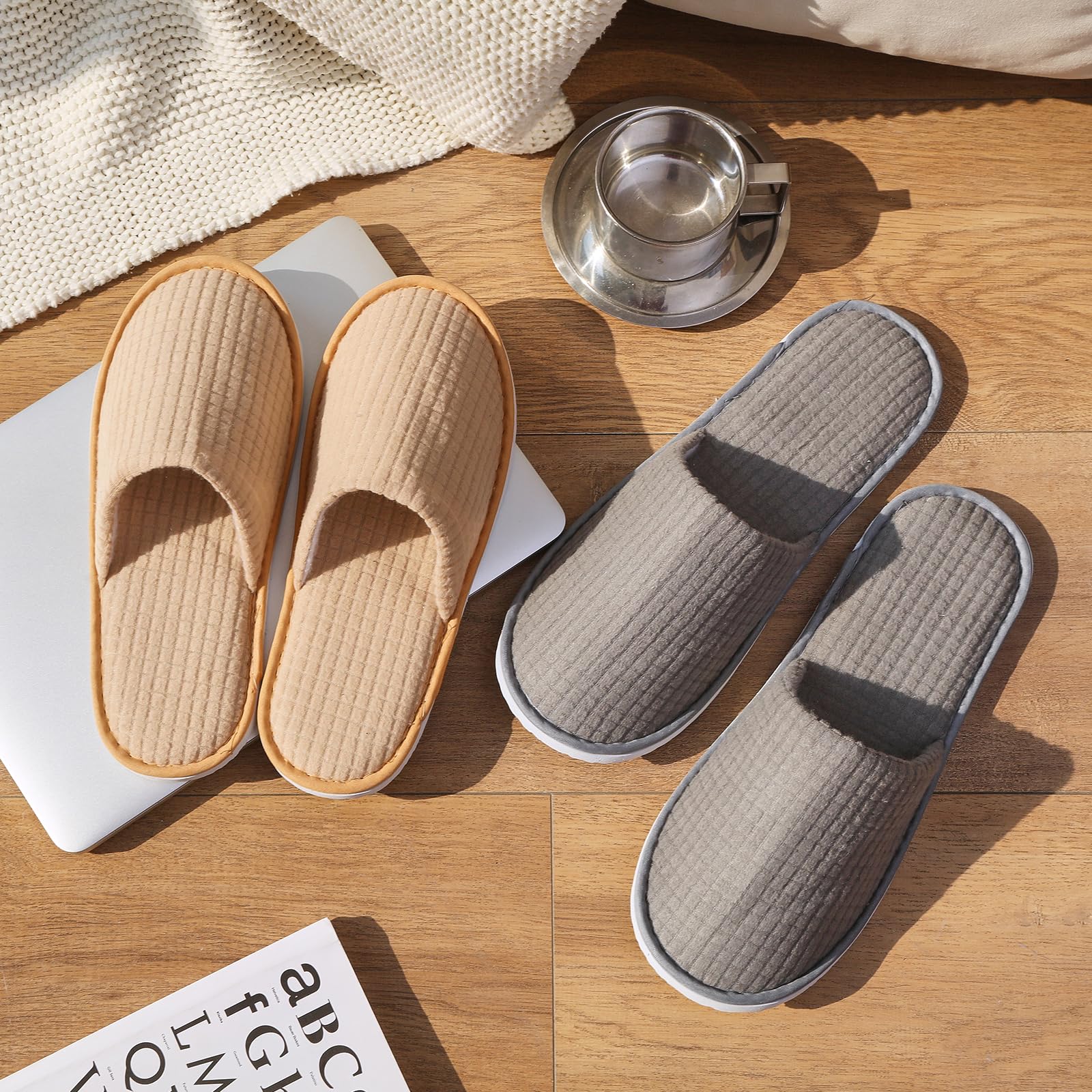 Decoue non slip house shoes bottom sole view