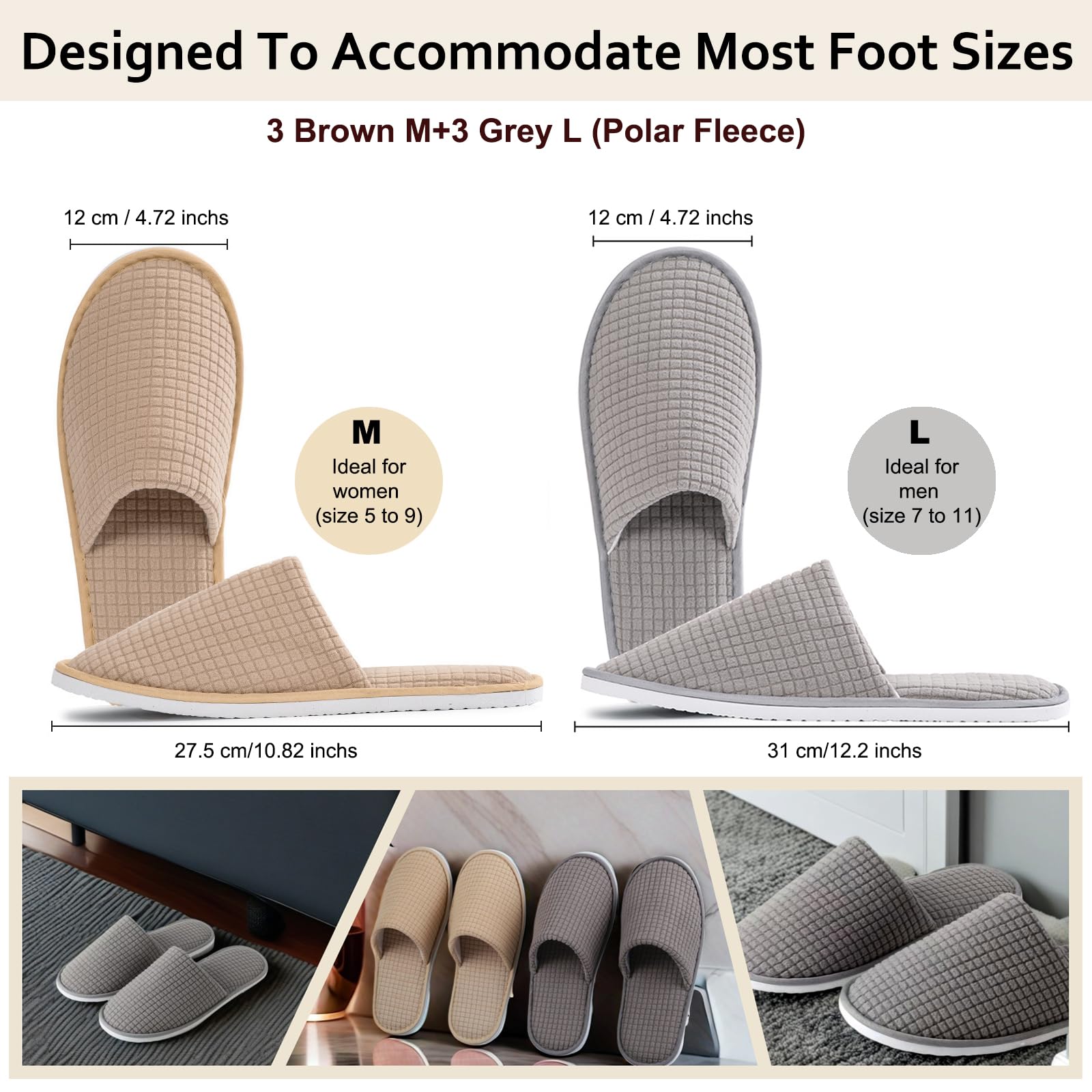 Decoue reusable hotel slippers individually packaged