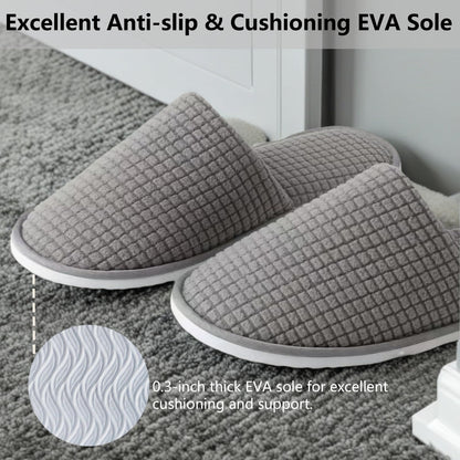 Decoue grey and beige guest slippers pack