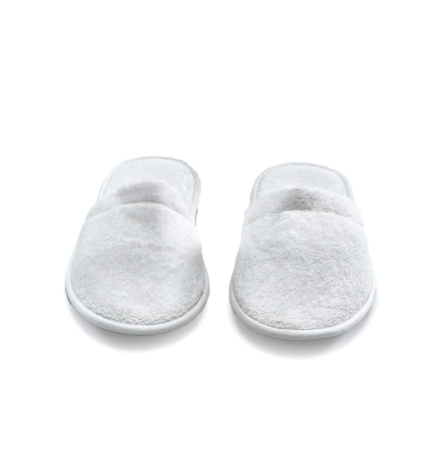 Close up of soft terry cloth texture on Eskymode bath slippers
