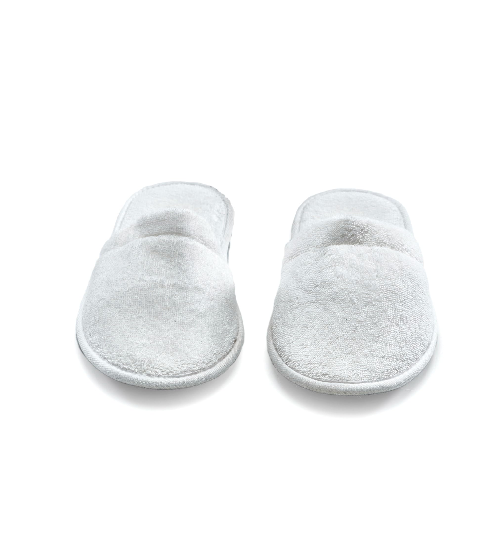 Close up of soft terry cloth texture on Eskymode bath slippers