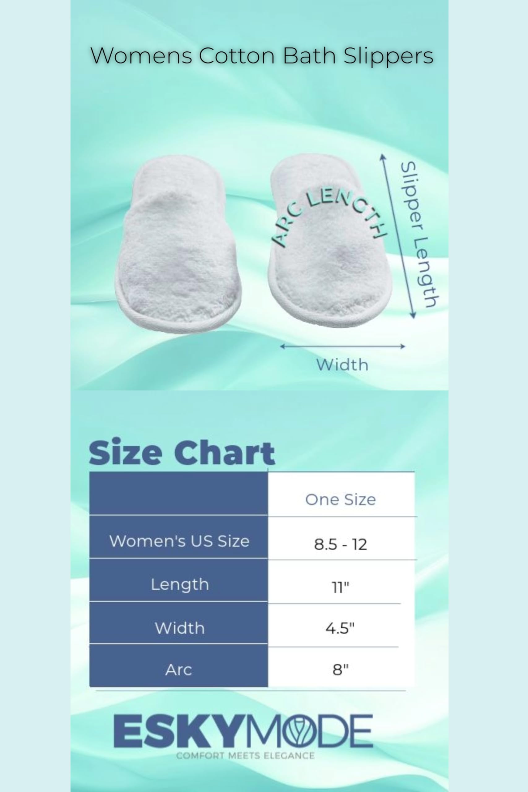 Eskymode spa slippers showing durable EVA sole construction