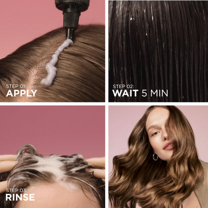 Clairol Pro Shiner Gloss Treatment back label instructions