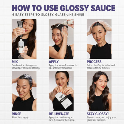 Splat Glossy Sauce ammonia-free clear hair gloss packaging