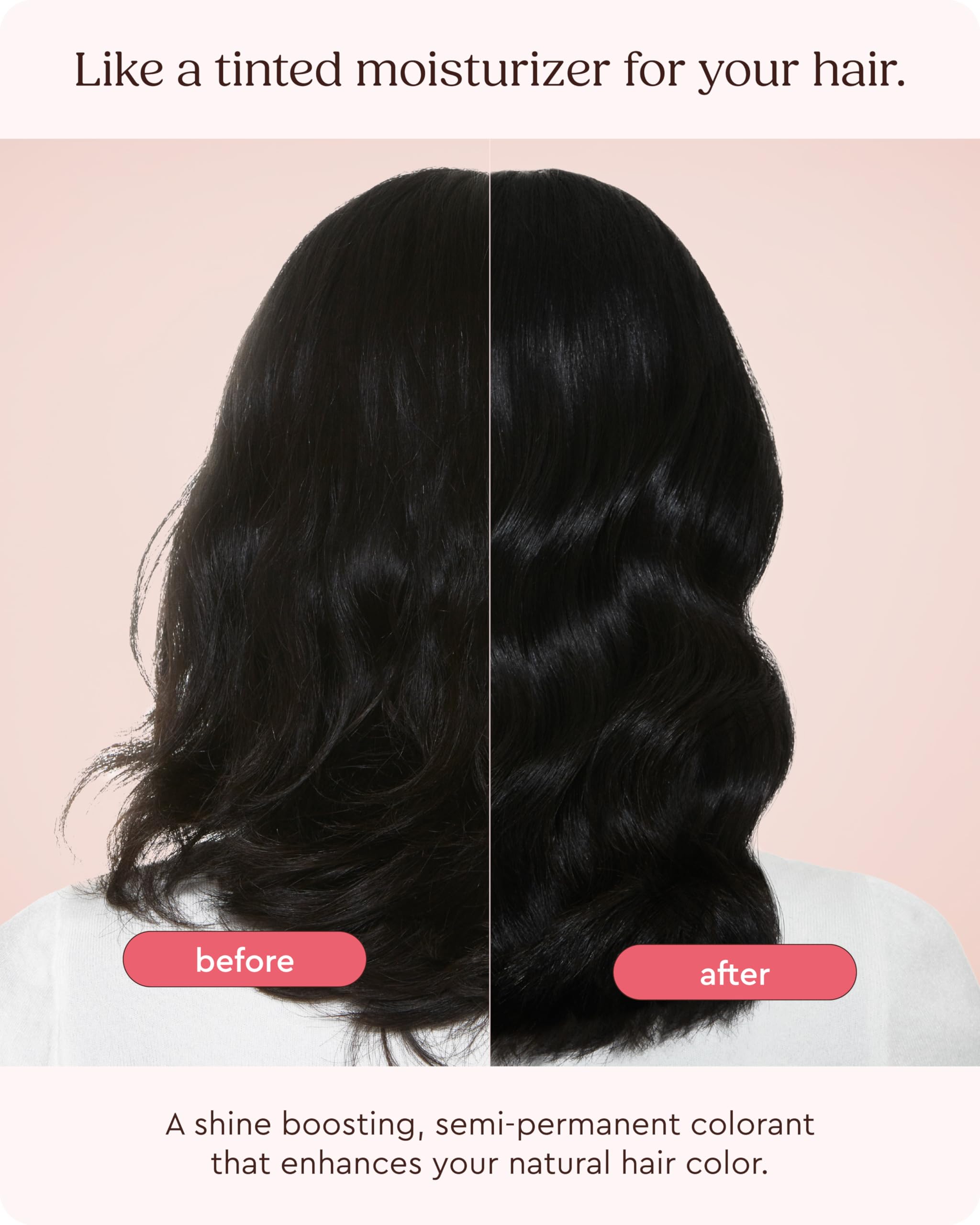 Glaze Luminous Licorice hair gloss bottle side profile