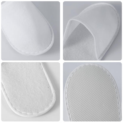 Close up of non-slip sole on UrbanRoots disposable house slippers