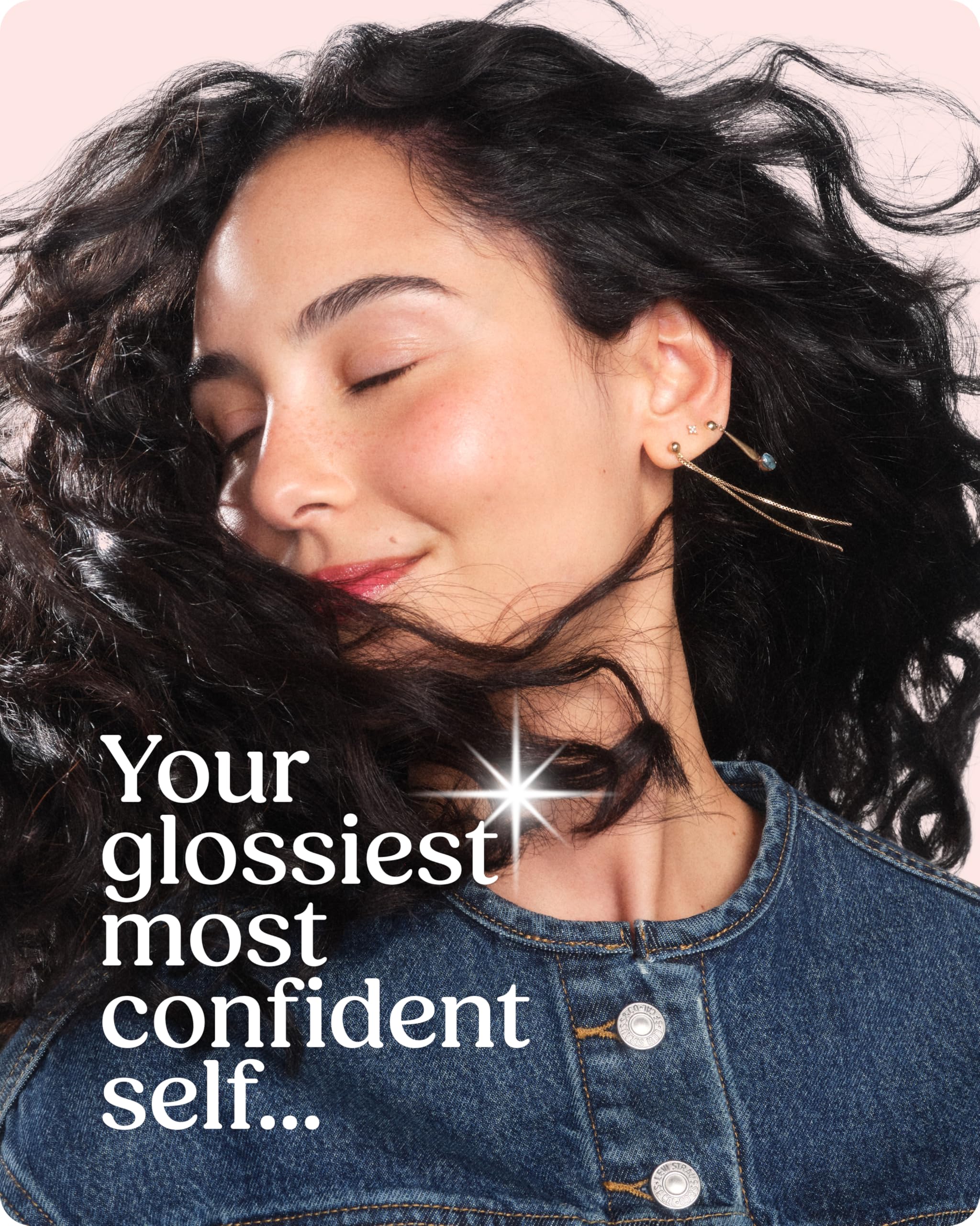 Glaze hair gloss dispensing pump detail