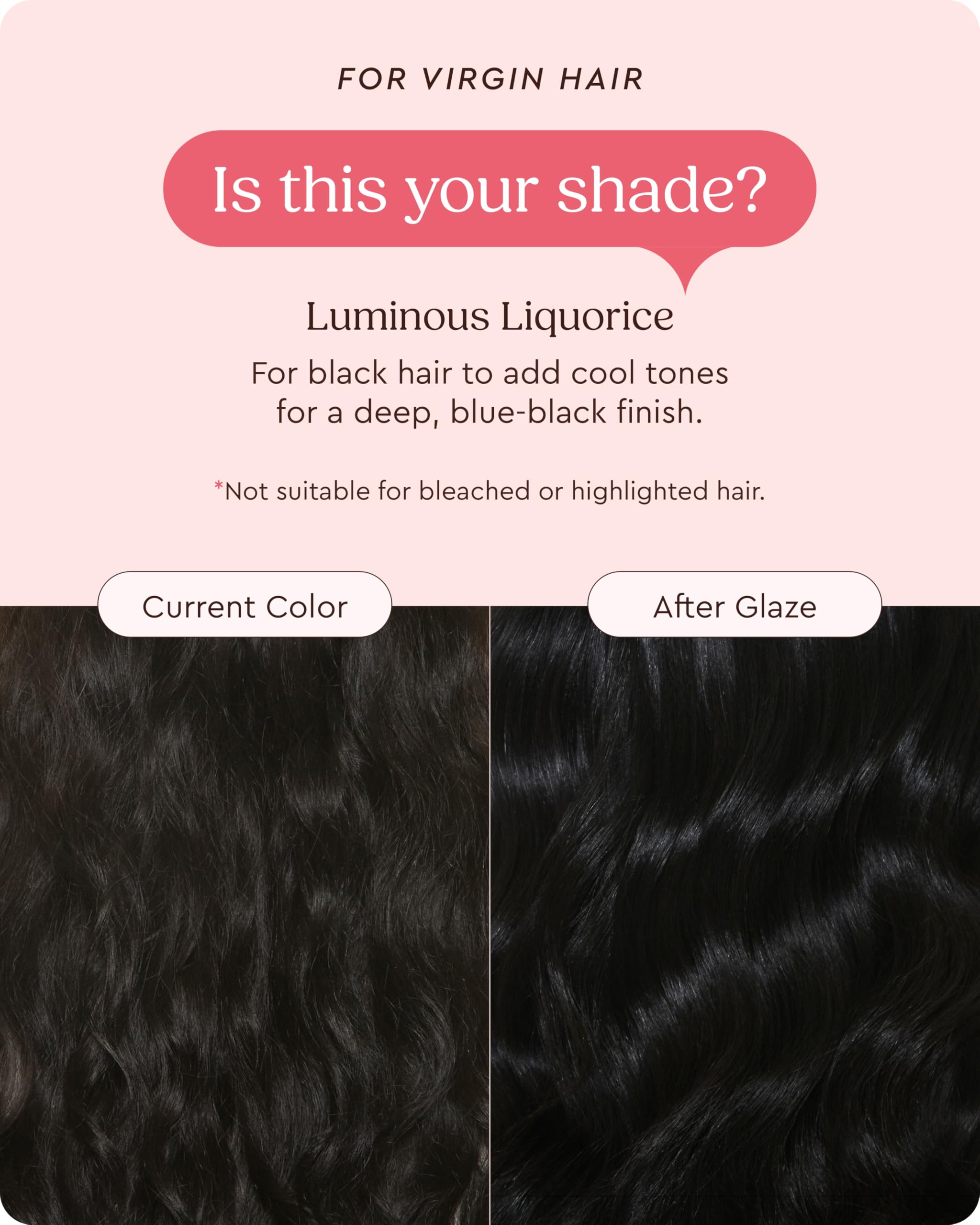 Texture of Glaze tinted hair moisturizer