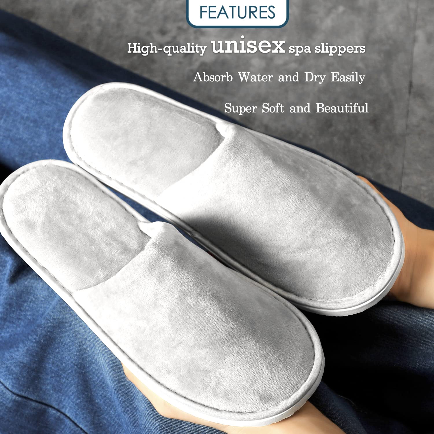 Ostadarra spa slippers packaging showing color variety