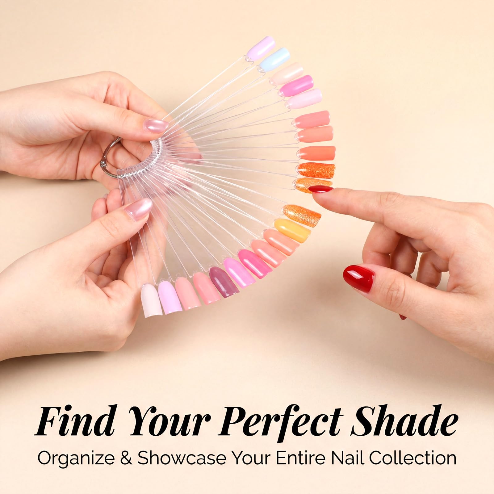 Mollensiuer nail display tips for gel polish