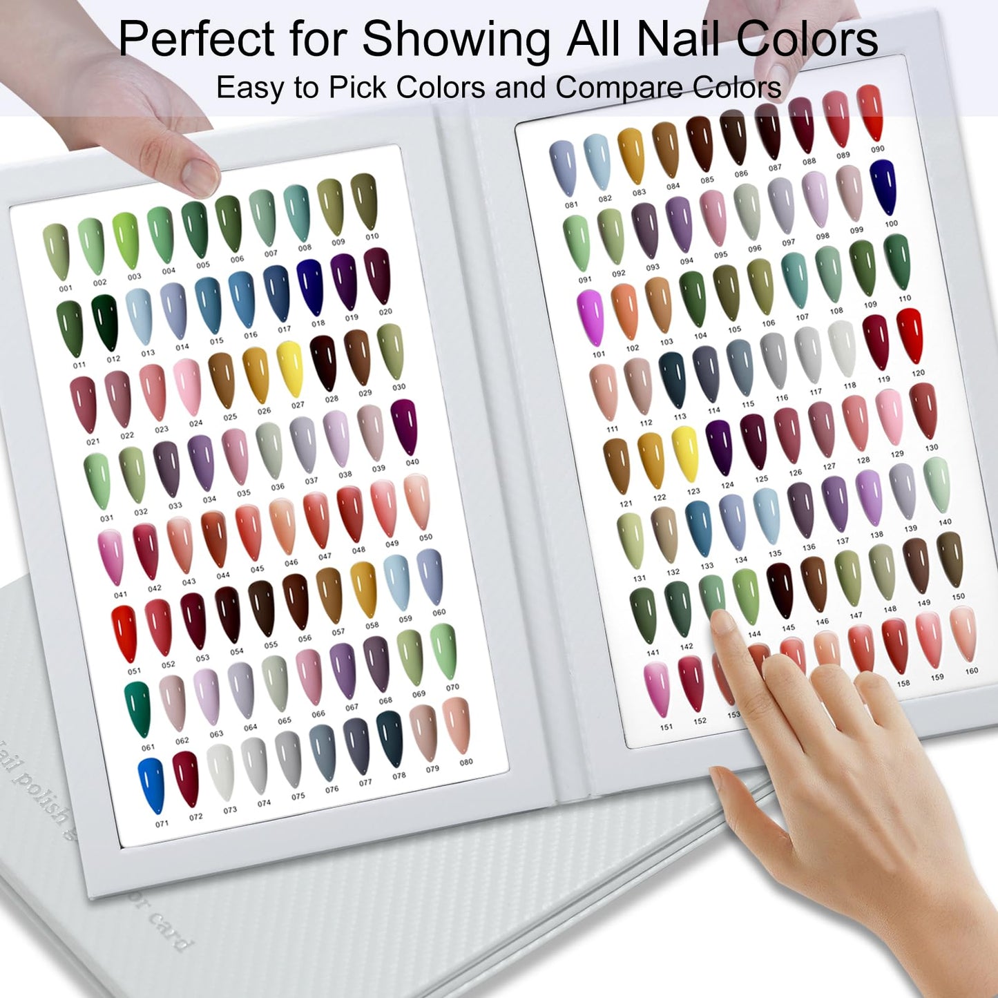 C12rtive nail polish swatch book open showing tips