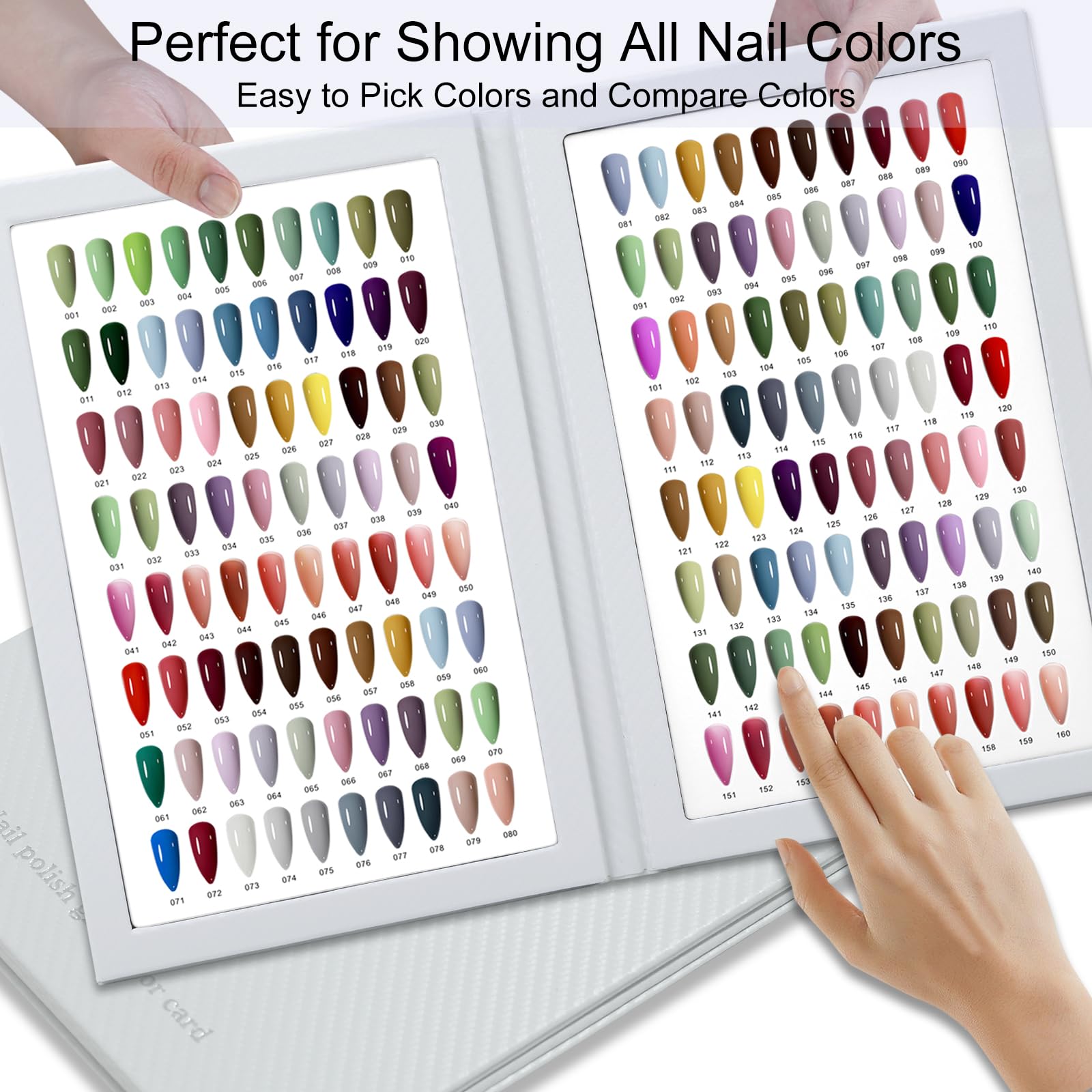 C12rtive nail polish swatch book open showing tips