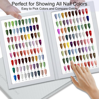 C12rtive nail polish swatch book open showing tips