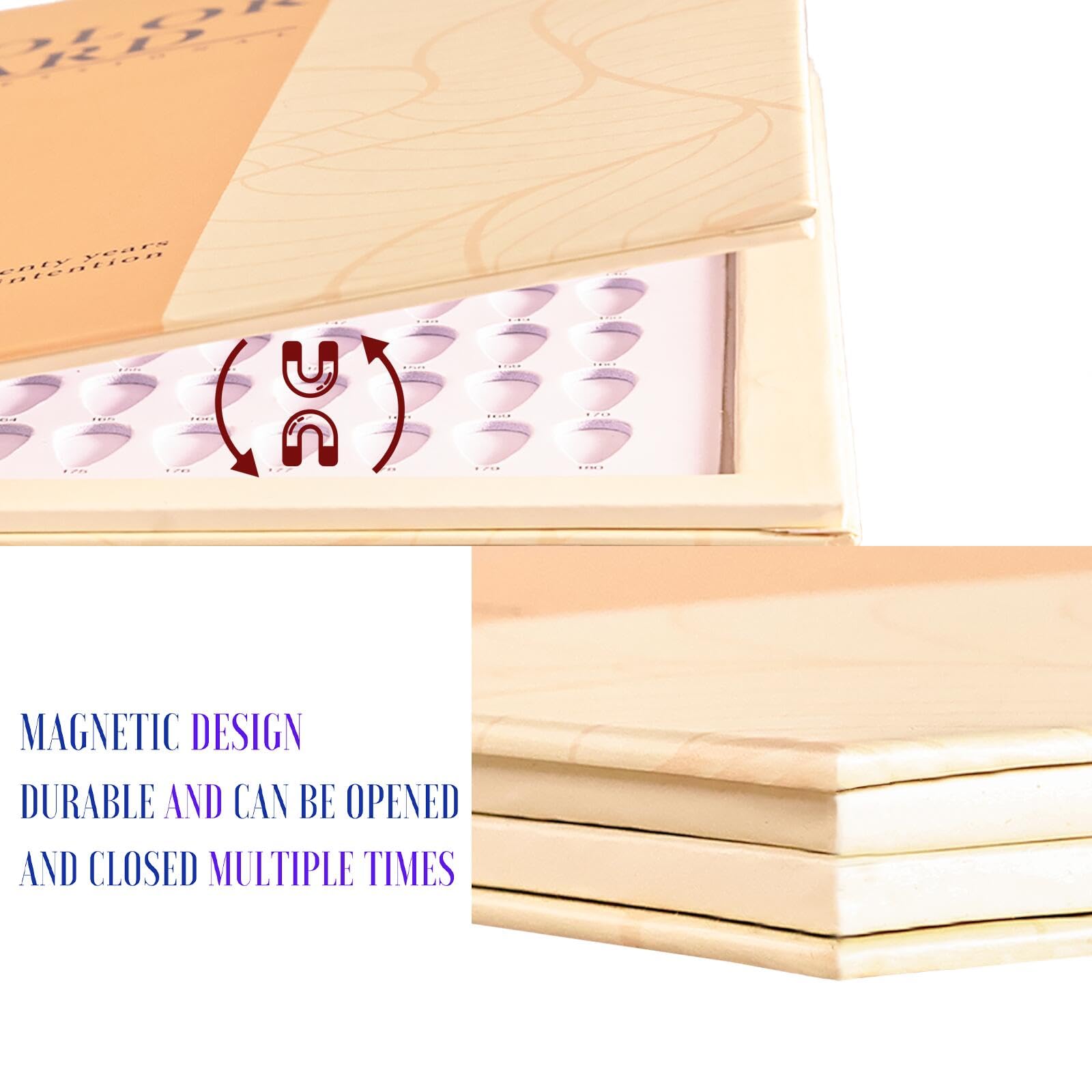 Professional manicure organizer with numbered nail tips
