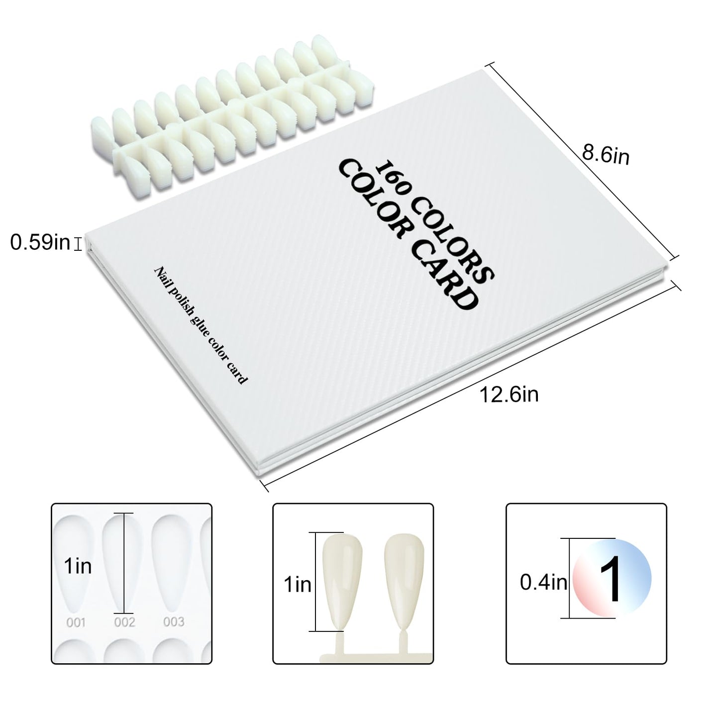 Portable nail art color organizer for gel polish