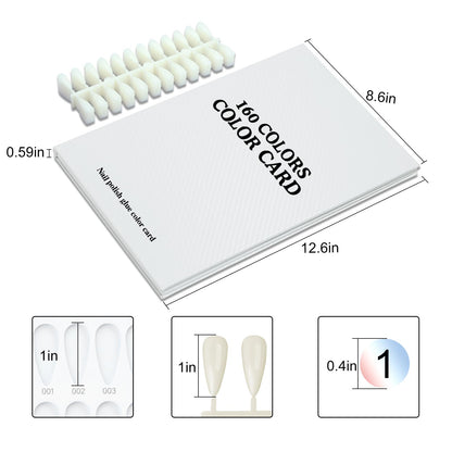 Portable nail art color organizer for gel polish