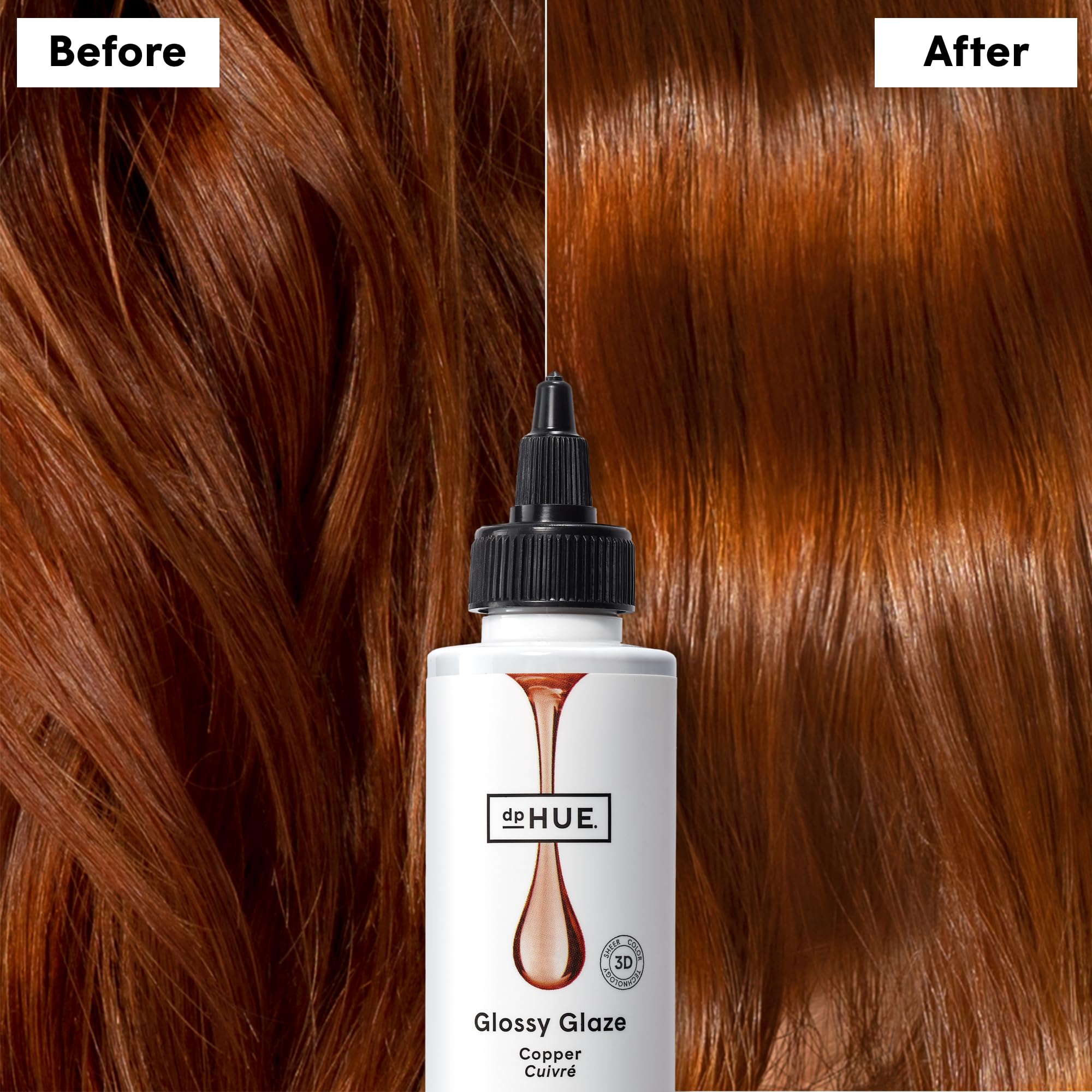 Authentic dpHUE Glossy Glaze Copper in-shower hair gloss