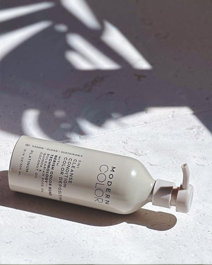 Modern Color platinum 3-in-1 bottle with ingredients listed