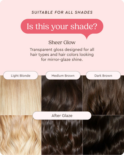 Glaze Supergloss Sheer Glow back label with instructions