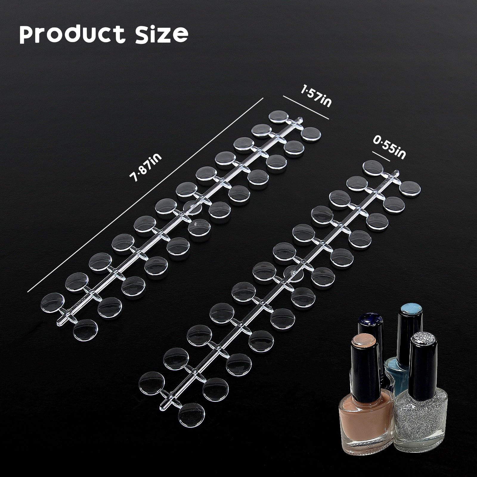 Professional nail technician practice tools for color display