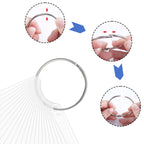 Fan-shaped nail polish color display tool with numbered tips