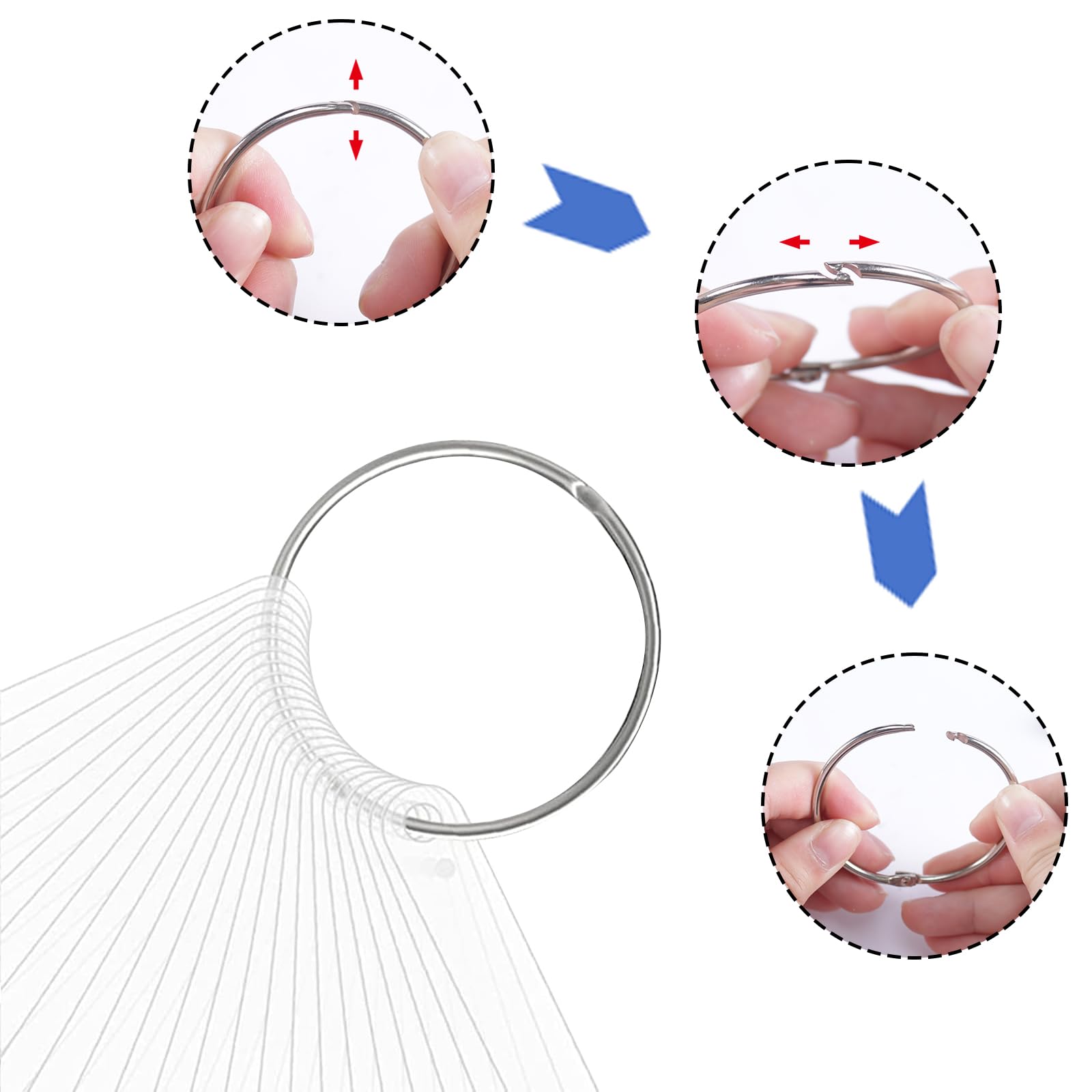 Fan-shaped nail polish color display tool with numbered tips