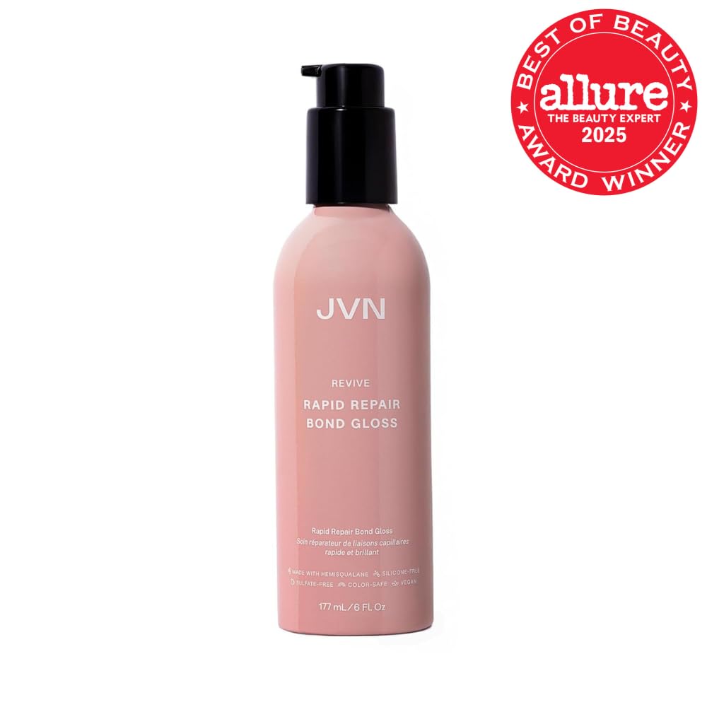 JVN hair repair gloss serum pump dispenser detail